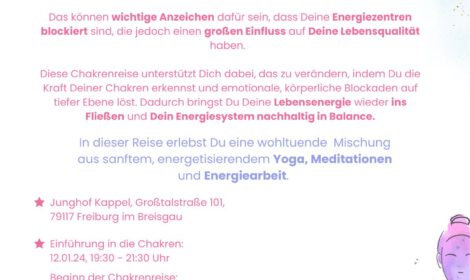 Workshop für mehr Lebensenergie vom 12.01.-08.03.2024