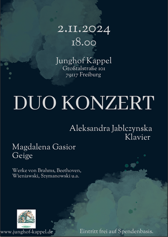 Duo Konzert am 02.11.2024